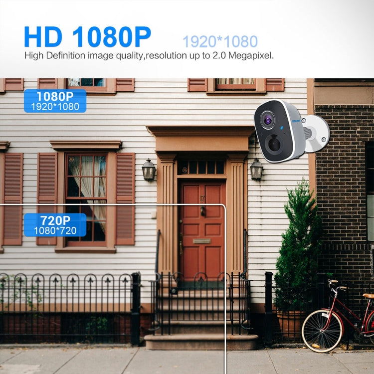 ESCAM G14 Rechargeable 1080P Full HD AI Recognition Infrared Night Vision WiFi Camera, G14 ESCAM G14 Rechargeable 1080P Full HD AI Recognition Infrared Night Vision WiFi Camera, G14